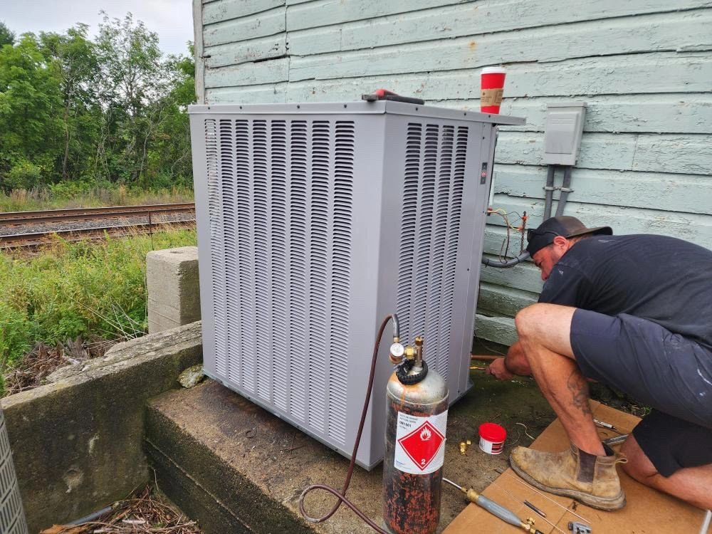 Outdoor AC Unit Service — Brighton, ON — Johnston Mechanical HVAC LTD, Trenton, Belleville & Quinte West Ontario